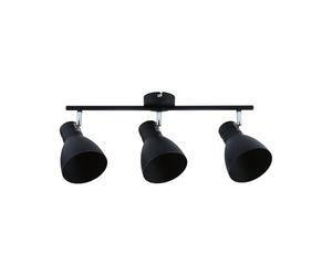 Paulmann 66761 Spotlight Davy 3 lampes max. 3x20 W plafonnier noir Spot métal E27 spot de plafond sans ampoules