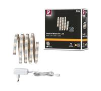 Paulmann 70317 Function YourLED Kit de base LED bande 1,5m, 2700K blanc chaud, 4,5W, 230/12V, Blanc, Plastique