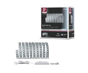 Paulmann 70580 LED Strips MaxLED 500 kit de base incl. 1x17 watts gradable bande lumineuse Argent barre lumineuse Métal bande LED 6500 K