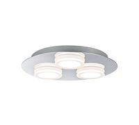 Paulmann 70874 plafonnier LED Doradus rond incl. 3x4,7 watts éclairage de plafond Chrome éclairage de salon Métal, plastique éclairage de couloir 3000 K