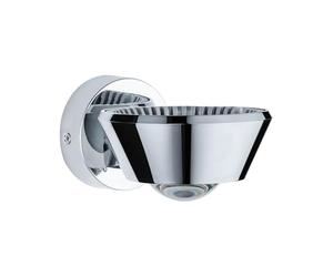 Paulmann 70947 plafonnier LED WallCeiling Sabik IP44 230 V rond incl. 1x9 / 1x4 watts gradable plafonnier Chrome plastique 2700 K