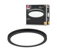 Paulmann 70997 panneau LED Atria Shine 190 mm rond incl. 1x11,2 watts Blanc chaud Noir panneau lumineux synthétique système d'éclairage 3000 Kelvin