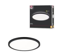 Paulmann Plafonnier LED Atria Shine 70998 16 W Blanc chaud 293 mm Noir