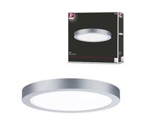 Paulmann 71023 Panneau LED Abia 300 mm rond blanc lumière du jour chrome mat Panneau lumineux en matière plastique Système d'éclairage 4000 K