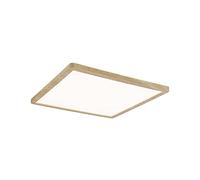 Paulmann 71030 panneau LED Atria Shine plafonnier + Backlight carré IP44 16W 1600lm 293x293mm Esthétique bois plastique 3000K Blc chaud luminaire bain