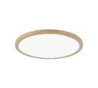 Paulmann 71033 Panneau LED Atria Shine Plafonnier avec rétro-éclairage rond IP44 16W 1600lm 293mm esthétique bois matière plastique 4000K Luminaire de salle de bain