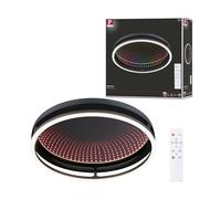 Paulmann 71056 Plafonnier LED Spaceglow One RGB+ 650lm / 0lm 230 V 34,5W Noir mat