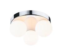 Paulmann 71062 Plafonnier Selection Bathroom Gove IP44 G9 230 V max. 3x20W gradable Chrome, Satin luminaire de salle de bain