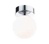 Paulmann 71064 Plafonnier LED Selection Bathroom Gove IP44 3000K 400lm 230V 5W Chrome, Satin luminaire de salle de bain