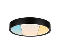 Paulmann 71086 Plafonnier LED Selection Bathroom Tega IP44 White Switch 1200lm 230V 22,5W Noir mat luminaire de salle de bain lampe de salle de bain
