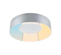 Paulmann 71094 Plafonnier LED Casca IP44 White Switch 2300lm 230V 18W Noir Alu rond Métal, plastique 3000 K