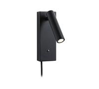Paulmann Applique LED Hulda 3-Step-Dim USB-C 3000K 130 lm 2,5W 230V Gradable Noir mat