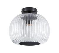 Paulmann 71146 Plafonnier Selection Bathroom Ruya IP44 E27 230V max. 60W Verre, Noir mat applique/plafonnier, éclair. salle de bain - lum sans ampoule