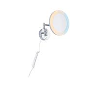 Paulmann Miroir LED grossissant Masua x3 IP44 55 lm 4W 230V Interrupteur blanc Chromé
