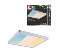 Paulmann 71265 Panneau LED Atria Shine IP44 carré 190x190mm 8W 1160lm 3000-6500K Chrome mat