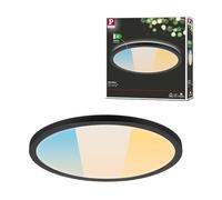 Paulmann 71276 Panneau LED Atria Shine IP44 rond 298mm 14,8W 2250lm 3000-6500K Noir