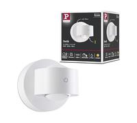 Lampe Murale Rechargeable À Led Zorik Ip44 Gradable 2700k 100mm 2x1,1w Blanc