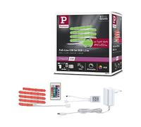 Paulmann 78863 SimpLED LED Strip Full-Line COB Kit complet 1,5m 12W 495lm 840LEDs/m RGB 24VA gradable blanc métal
