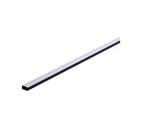 Paulmann 78902 profilé Base avec diffuseur blanc 1 m, canaux LED noir, plinthes en aluminium, Strips en plastique