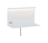 Paulmann 78916 Applique LED Jarina avec étagère incl. 1x4,5 watts gradable Lampe de lecture murale Blanc Liseuse Métal lampe murale 3000 K