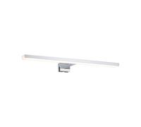 Paulmann 78938 Plafonnier LED pour éclairage de miroir Evie IP44 400 mm, avec 1 ampoule de 8,0 watts, chrome, lampe de salle de bains en matière plastique, 3000 K