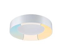 Paulmann 78947 Plafonnier LED Casca IP44 White Switch 3200 lm 230 V 25 W Blanc rond Métal, matière plastique 3000 K