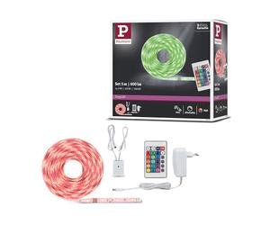 Paulmann 78978 Function SimpLED Kit ruban 5m RGB 20 W 230/12V DC blanc métal plastique