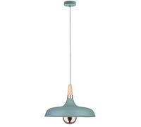 Paulmann Suspension Neordic Juna 79655, 1x20W Vert satiné/Cuivre/Bois, Dimmable, Sans ampoule