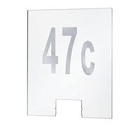 Paulmann 79674 Outdoor House Numéro Maison Accessoire, Transparent, Acrylique