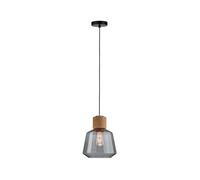 Paulmann Elia Suspension En Verre Avec Liège gris fumée, brun, noir
