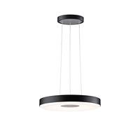 Paulmann 79779 LED luminaire suspension Smart Home Zigbee Puric Pane 400mm 1200lm/700lm 11/7W hauteur réglab. gradable Noir, Gris plast., Métal 2700K