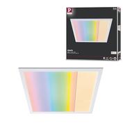 Paulmann 79809 LED Panneau Amaris 595x295 mm RGBW Smart Home Zigbee carré incl. 1x35 Watt dimmable Deckenleuchte Blanc dépoli Métal lampe de salon 2700 K