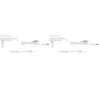 Paulmann 79832 alimentation électrique universelle à brancher 12 watts 230/12V CC système lumineux Blanc éclairage plastique transfo (Lot de 2)