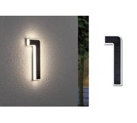 Paulmann 79842 Eclairage solaire pour numéro de maison 0.20 W blanc chaud noir