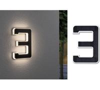 Paulmann Applique solaire extérieure 79844 – 1×0,2 W, 3000K blanc chaud, noir