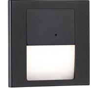 Paulmann 80004 Tsaro eckig 80x36mm 1W 80lm 230V 2700K Luminaire mural encastré LED 1 W noir (mat)