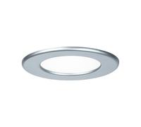 Paulmann 92070 Kit encastrés Quality Panneau LED, rond, 1x6W, 4000K, 230V, 115mm, Chrome mat/Plastique