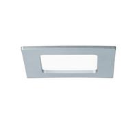 Paulmann 92076 Kit encastrés Quality Panneau LED, carré, 1x6W, 4000K, 230V, 115x115mm, Chrome mat/Plastique