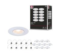 Paulmann 92118 Spots encastrés kit de 10 fixe rond 90 mm GU10 max. 10x10W 230 V Blanc Luminaire encastré - luminaire sans ampoule