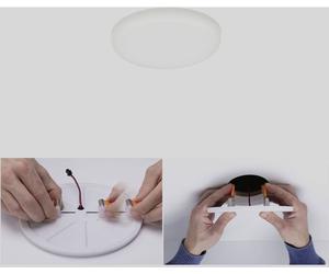 Paulmann 92390 EB Panel Veluna VariFit Luminaire à LED encastrable LED 4.50 W satin
