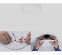 Paulmann Luminaire à LED encastrable Panel Veluna VariFit 92390 EB 4,5 W satin