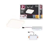 Paulmann 92393 panneau LED spots encastrés Veluna VariFit IP44 Blanc chaud 75x75 mm carré incl. 1x4,5 watts Satin plastique 3000 K