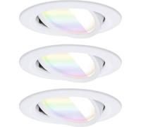 Paulmann 92433 Plafonnier LED, Luminaire à LED encastrable 6 W blanc mat