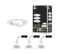 Paulmann 92433 Plafonnier LED, Luminaire à LED encastrable 6 W blanc mat