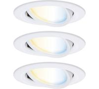 Paulmann 92440 Plafonnier LED, Luminaire à LED encastrable 6 W blanc mat