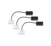 Paulmann Spot LED encastrable pour salle de bains Choose Coin Kit 3x6W 2700K Satiné