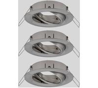 Paulmann 92485 EBL Choose Collerette jeu de 3 10 W fer (brossé)