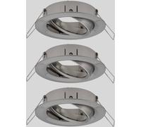 Paulmann 92485 EBL Choose Collerette jeu de 3 10 W fer (brossé)