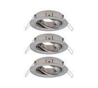 Paulmann 92485 spots encastrés LED Choose spot orientable max. 3x10 watts spot encastré pour plafond Acier brossé lampe encastrée Alu