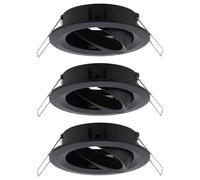 Paulmann 92487 EBL Choose Collerette jeu de 3 10 W noir (mat)